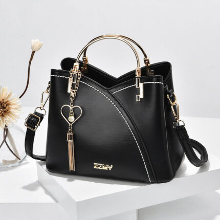 Trendy Handbag Korean Style Color Block Large Capacity Women's Bag Fashion Shoulder Crossbody Bag Wholesale Cross-border Bucket Bag - Image 6