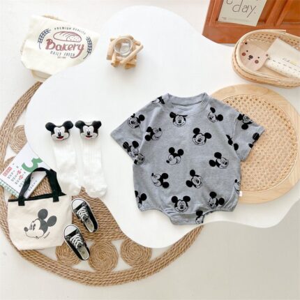 Short Sleeve Romper Lightweight Half Sleeve Baby Onesie - Image 6