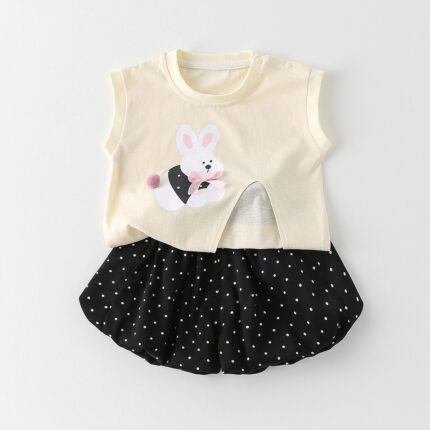 Children's Cartoon Printed Two-Piece Set - Image 4