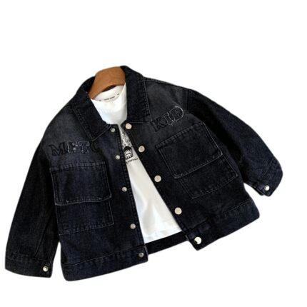 Girls' denim jacket versatile gradient jacket - Image 5