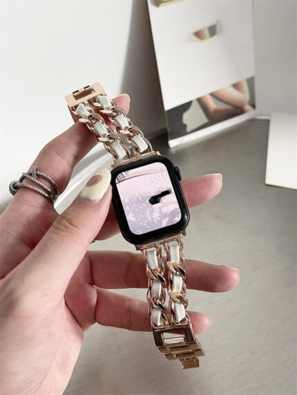 Leather Metal Denim Watch Classic Style Watch Strap Generation Watch Strap Niche - Image 5