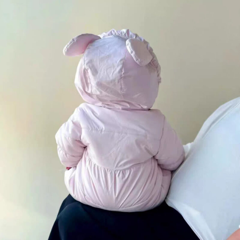 Romper Baby Fleece Coat Princess Stylish Winter Outfit Outerwear