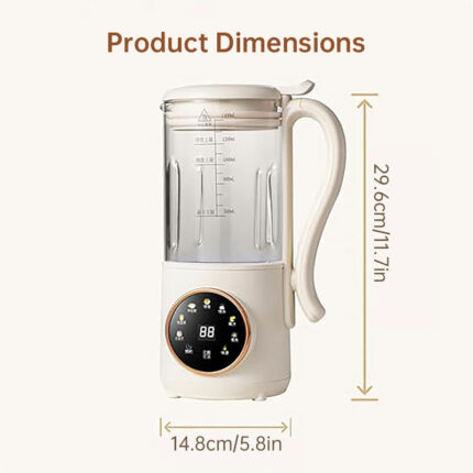 1.4L Nuts Milk Maker, Juicer and Soy Milk Machine with 16 Blades for Plant-Based Drinks, Oatmeal, Almond, Grains, and Beverages - Image 8
