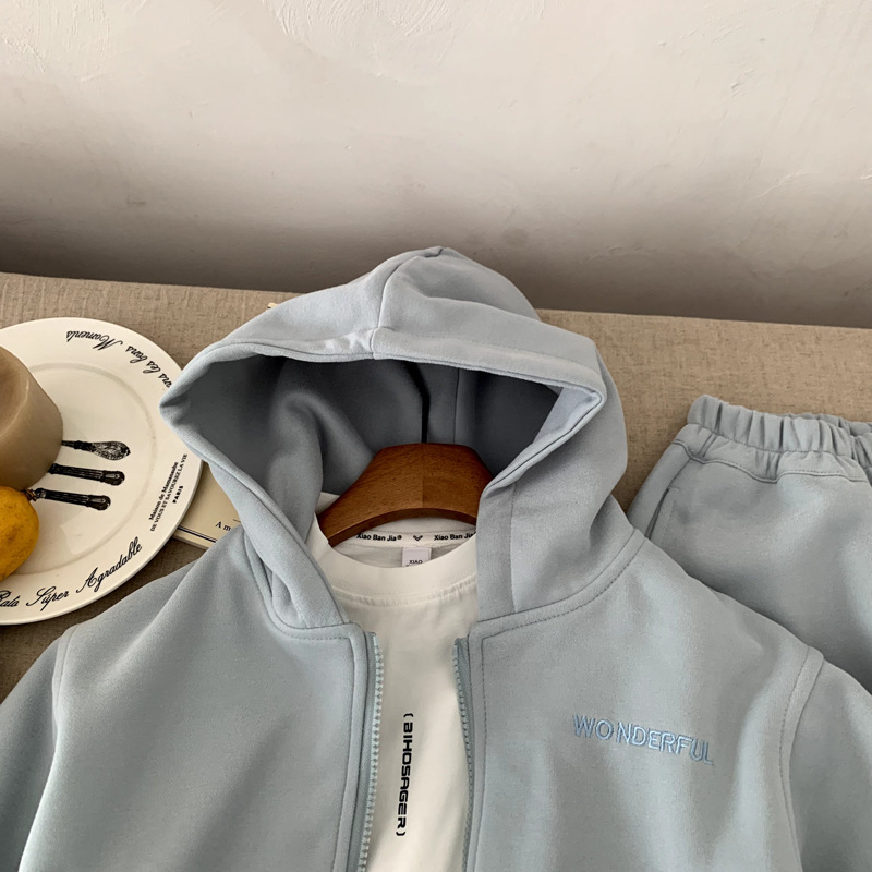Sports suit children's coat sweatpants two-piece set