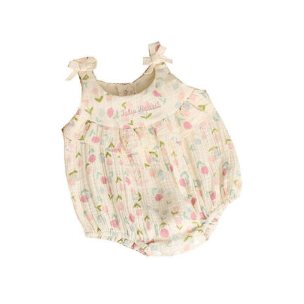 Baby Romper Lightweight Triangular Bodysuit Infant Clothes Cute - Image 1