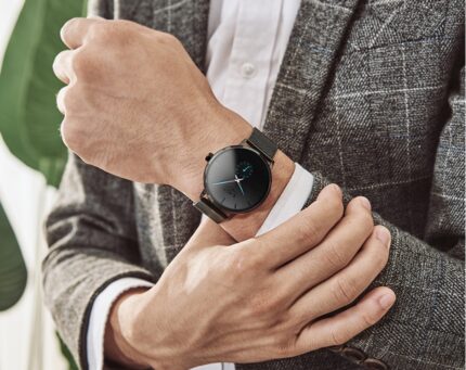 Men's mesh belt quartz watch - Image 3