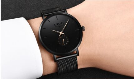 Men's mesh belt quartz watch - Image 4