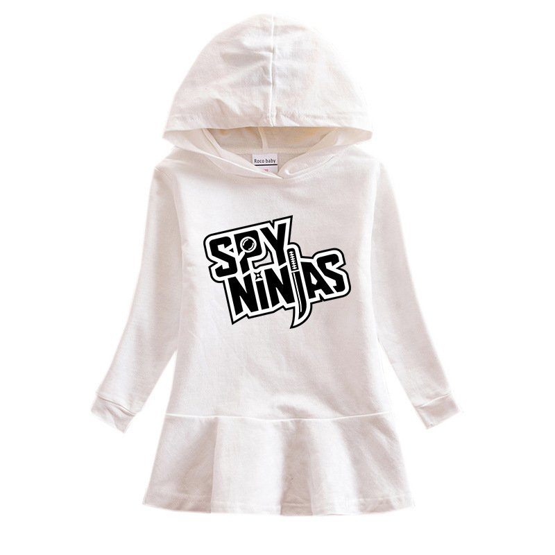 Children's hooded sweatshirt dress