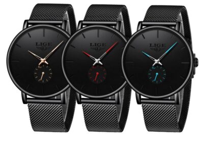 Men's mesh belt quartz watch - Image 1