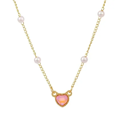 Gold Color Simple Love Heart Pendant Necklace For Women Girl Clavicle Chain Choker New Fashion Trend Jewelry Party Gifts - Image 7