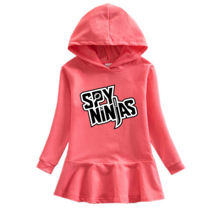 Children's hooded sweatshirt dress - Image 3