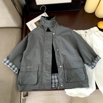 Boys' outerwear baby windbreaker spring and autumn clothes - Image 1