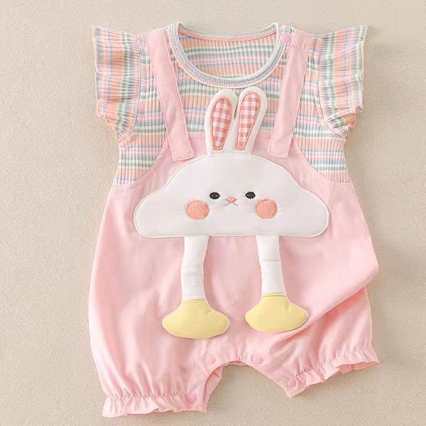 Baby Girl Romper, Cute and Stylish Sleeveless Onesie