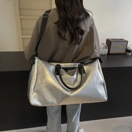 PU Leather Oversize Travel Bag - Image 9