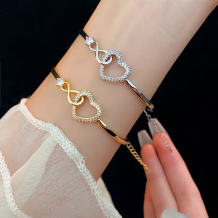 2025 Infinite - Symbol Hollow - Heart Bracelet for Daughter, with Gift Box, Ideal for Her Birthday Party and as an Adult Gift - Image 9