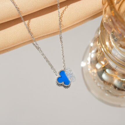 Lucky Clover Necklace Pendant Titanium Steel Double sided Beimu Clavicle Jewelry - Image 12