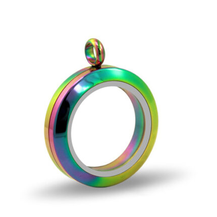 20mm/25mm/30mm Glass Floating Lockets Pendant Stainless Steel Magnetic Twist Closure Jewelry - Image 5