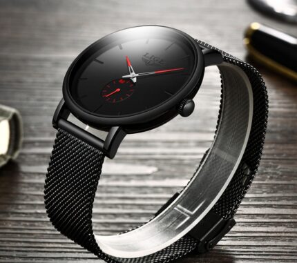 Men's mesh belt quartz watch - Image 8