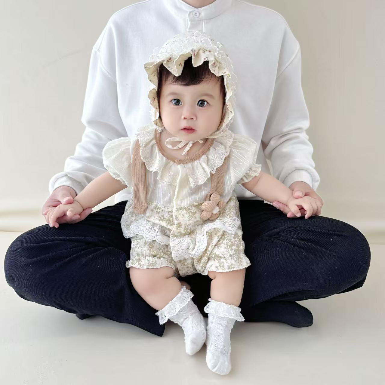 Baby Romper 100 Days Princess Cute Short Sleeve Bodysuit - Image 4