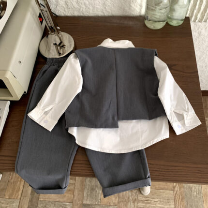 Two piece autumn suit for children and boys - Image 4