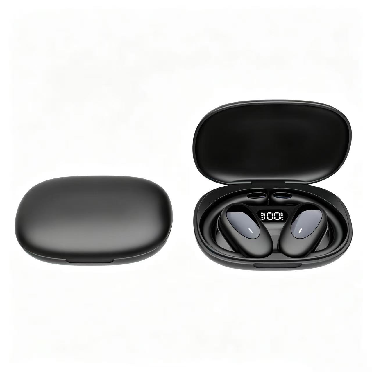 KP-214 New Model Wireless Bluetooth Ear Hook Headphones OWS Open Ear Design High Fidelity Audio Long Battery Life And Noise Cancellation - Image 1