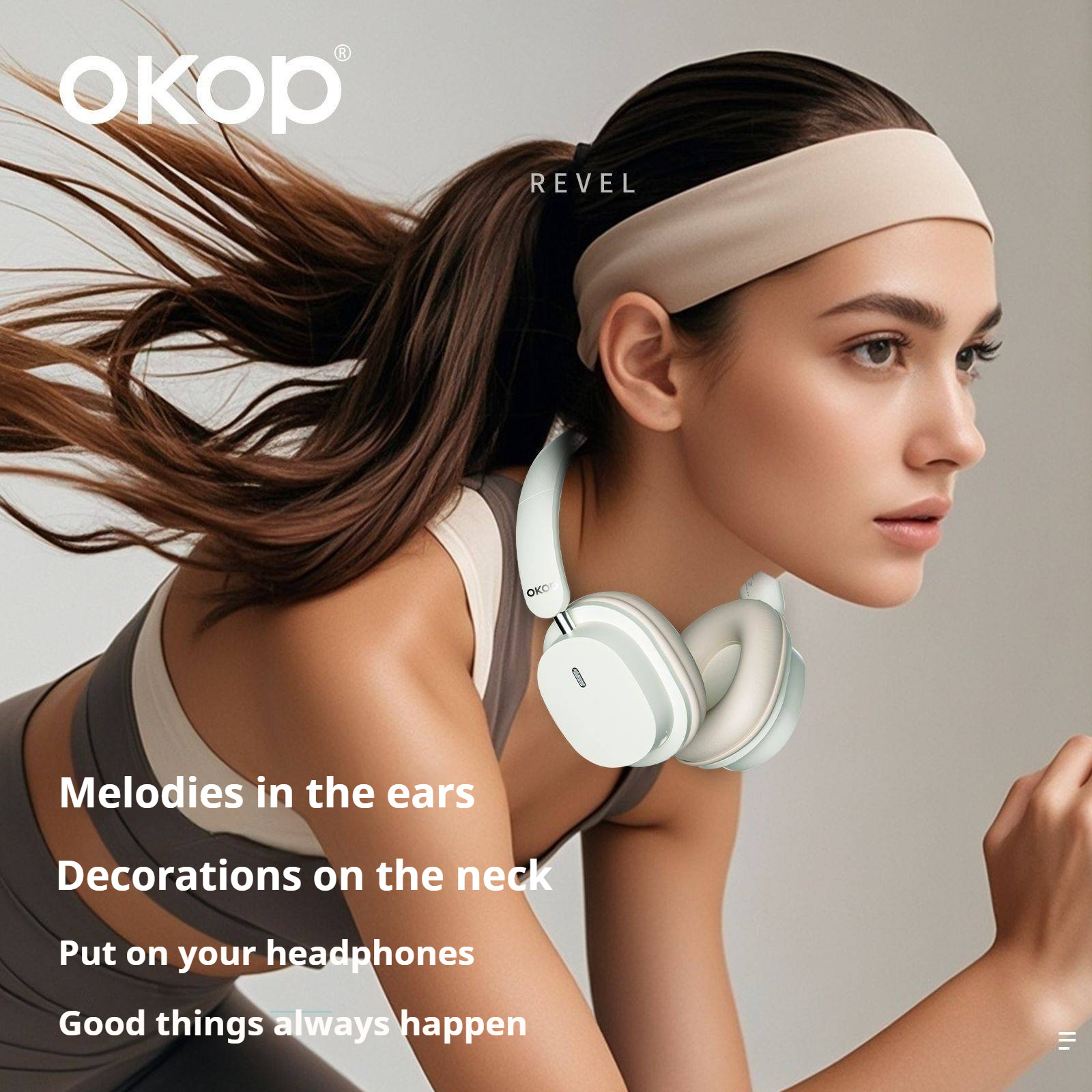 KP-H105 Best-Selling Over-Ear Bluetooth Headphones Sports-Ready Noise-Canceling Low-Latency Gaming Long Battery Life - Image 9