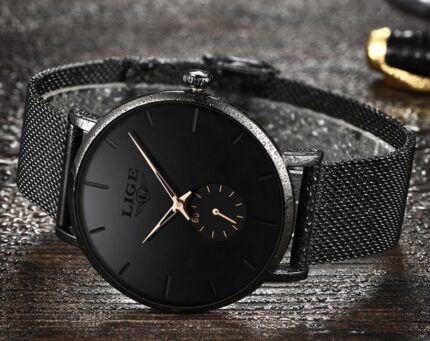 Men's mesh belt quartz watch - Image 5