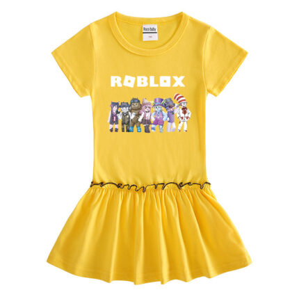 Children's short sleeved dress made of cotton - Image 2