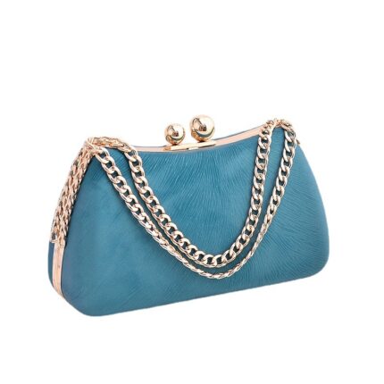 Black PU dinner minimalist handbag - Image 1