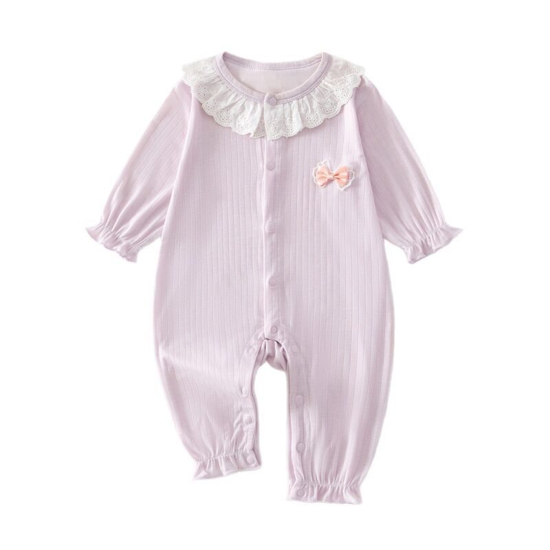 Baby Lightweight Outfit Girls' Long Sleeve Romper Sweet Princess