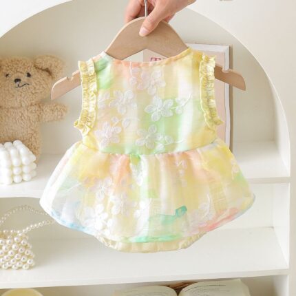 Romper Dress Baby Sleeveless Lightweight Onesie - Image 3