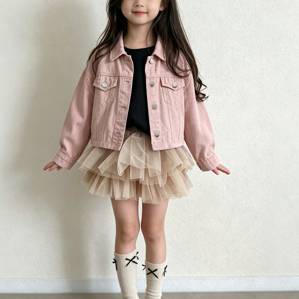 Girls' Velvet Skirt Pants, Children's Puffy Princess Dress - Image 3