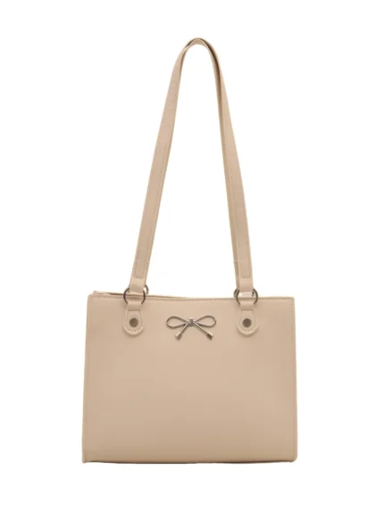 Bow PU Leather Shoulder Bag - Image 12