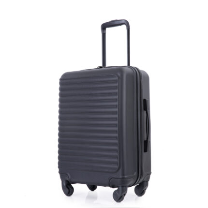 20" Carry on Luggage Lightweight Suitcase, Spinner Wheels, Black - Image 7