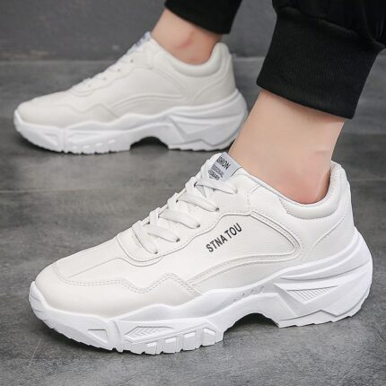 Men's Shoes Fashionable Casual Breathable Height-Enhancing Running Sports Dad Shoes - Image 4