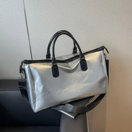 PU Leather Oversize Travel Bag - Image 6