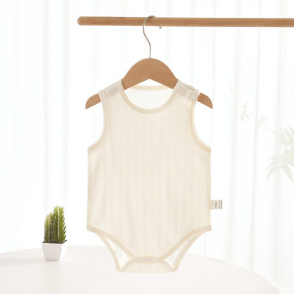 Baby Sleeveless Onesie Lightweight  Infant Romper Unisex Newborn Bodysuit - Image 8
