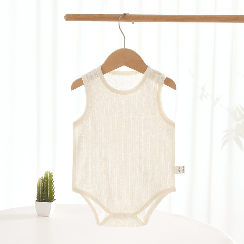 Baby Sleeveless Onesie Lightweight  Infant Romper Unisex Newborn Bodysuit