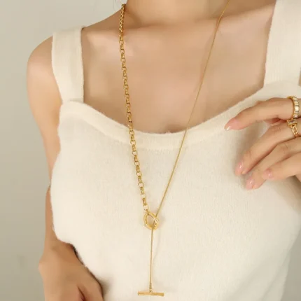Titanium Steel Chain Necklace - Image 3