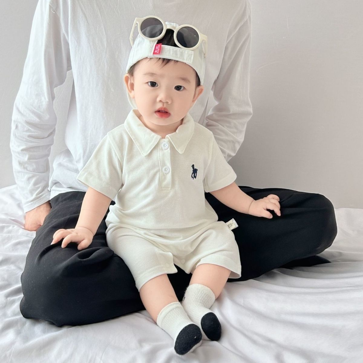 Baby Boy Short Sleeve Onesie Lightweight Outing - Image 7