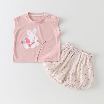 Children's Cartoon Printed Two-Piece Set - Image 6