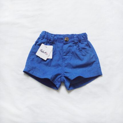 Children's Klein Blue Corduroy Shorts for Girls - Image 2