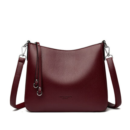 Fashionable Versatile Genuine Leather Women's Shoulder Crossbody Handheld Bag - Image 7