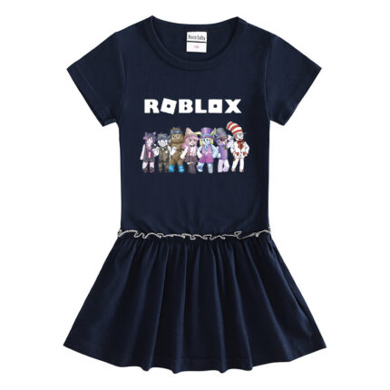 Children's short sleeved dress made of cotton - Image 3