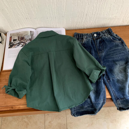 Versatile tops college style children's clothing - Image 3