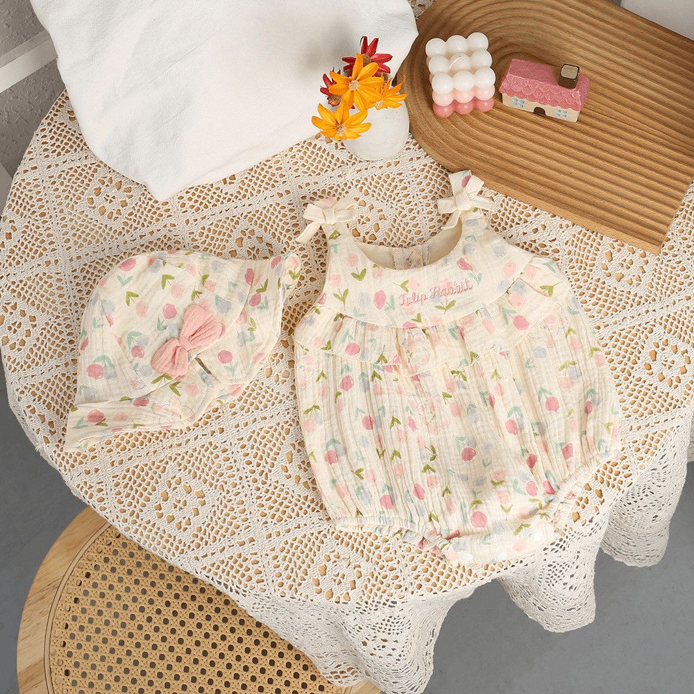 Baby Romper Lightweight Triangular Bodysuit Infant Clothes Cute - Image 2
