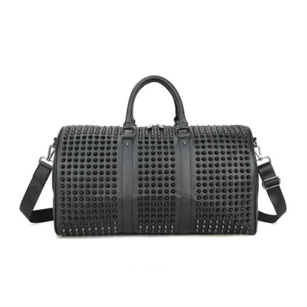 Rivet-studded Large-capacity Short-trip Tote Travel Bag - Image 6