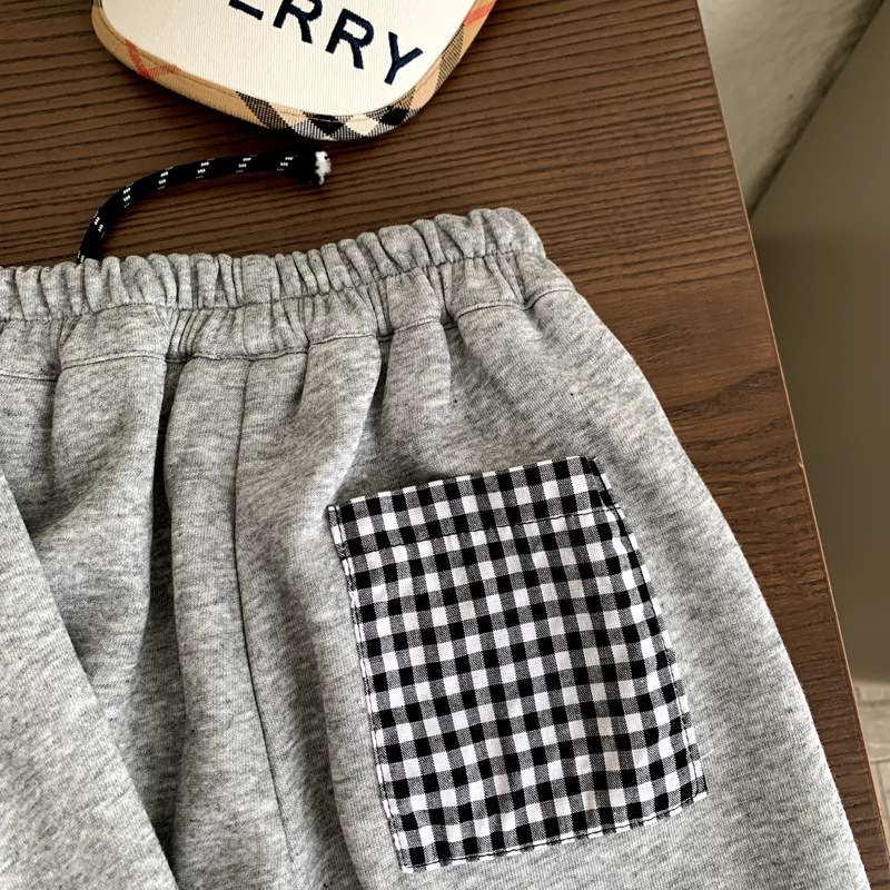 Two piece set of children's spring and autumn hoodies and pants