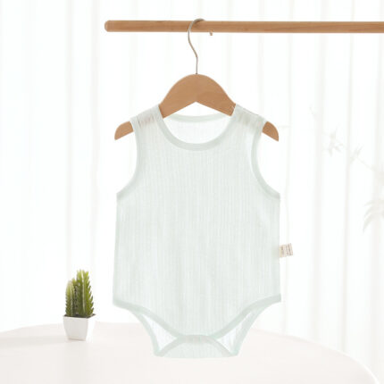 Baby Sleeveless Onesie Lightweight  Infant Romper Unisex Newborn Bodysuit - Image 2