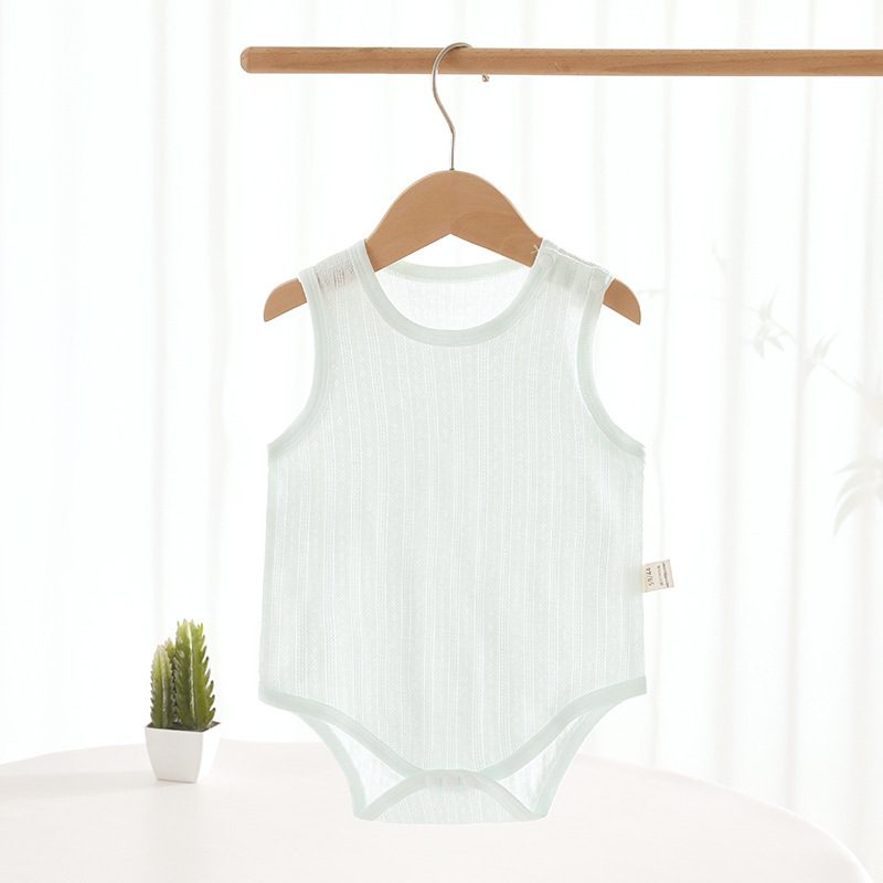 Baby Sleeveless Onesie Lightweight  Infant Romper Unisex Newborn Bodysuit